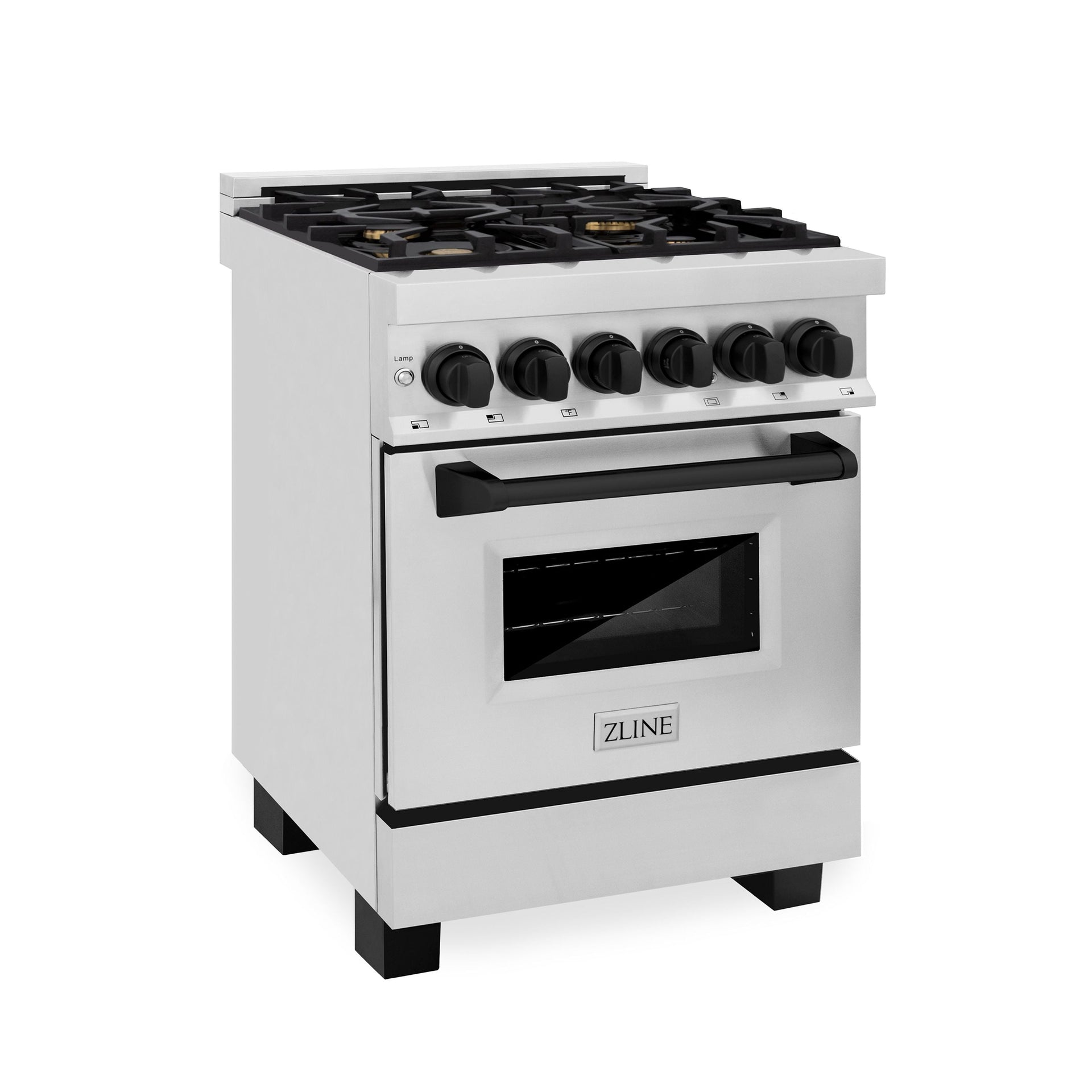 zline-autograph-24-dual-fuel-range-2-8-cu-ft-stainless-steel-with-black-matte-accents-raz-24-mb