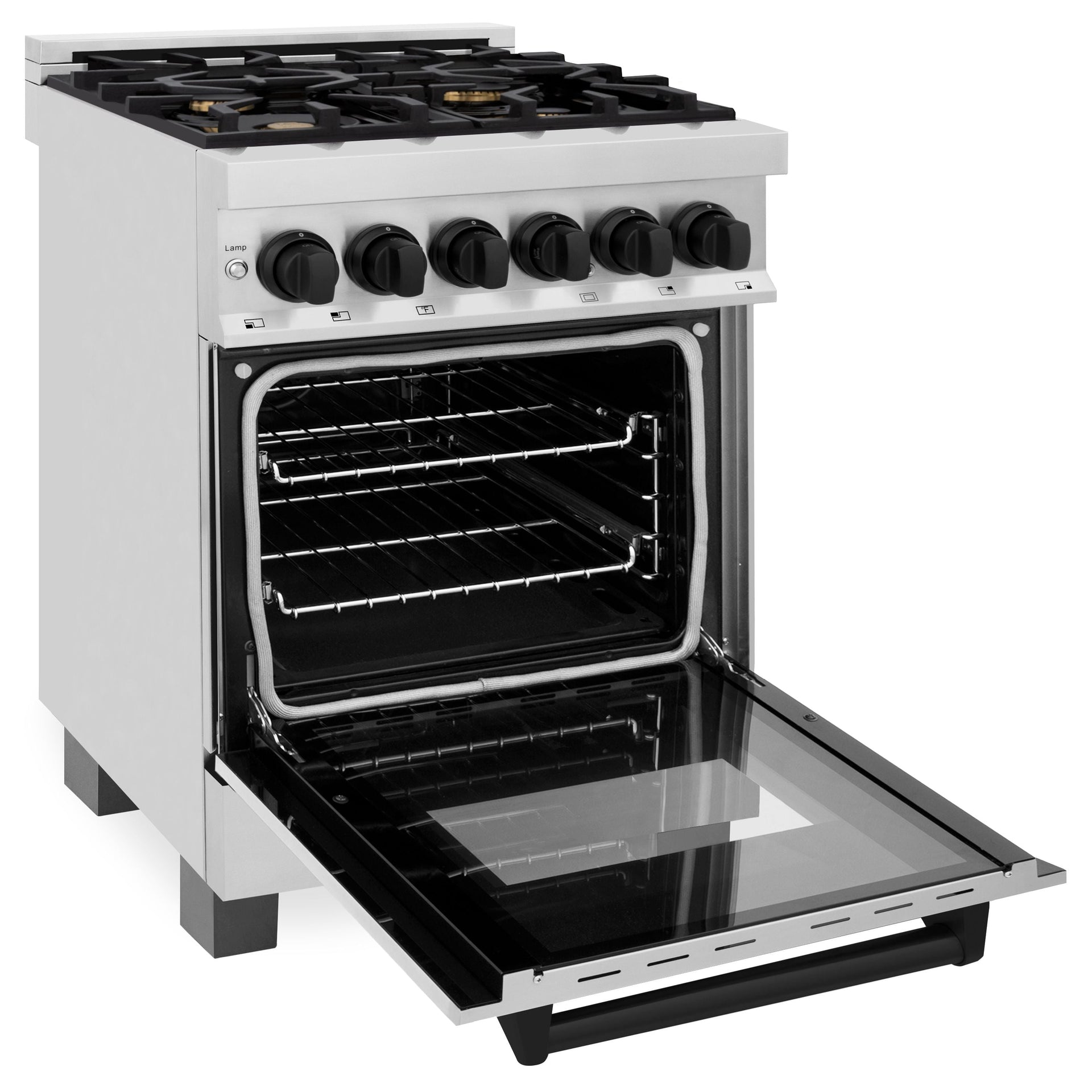 zline-autograph-24-dual-fuel-range-2-8-cu-ft-stainless-steel-with-black-matte-accents-raz-24-mb