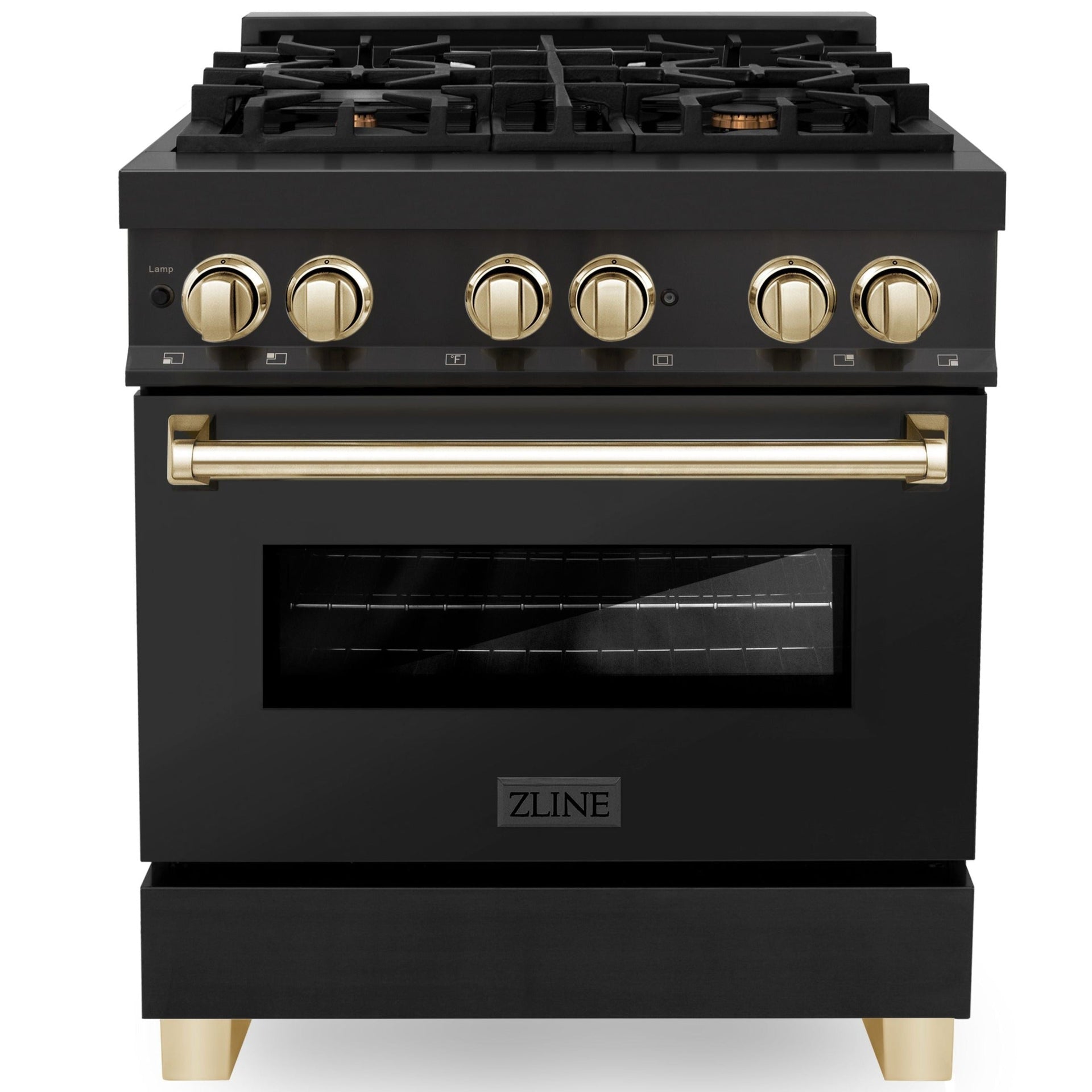 zline-autograph-edition-30-in-4-0-cu-ft-dual-fuel-range-in-black-stainless-steel-with-gold-accents-rabz-30-g