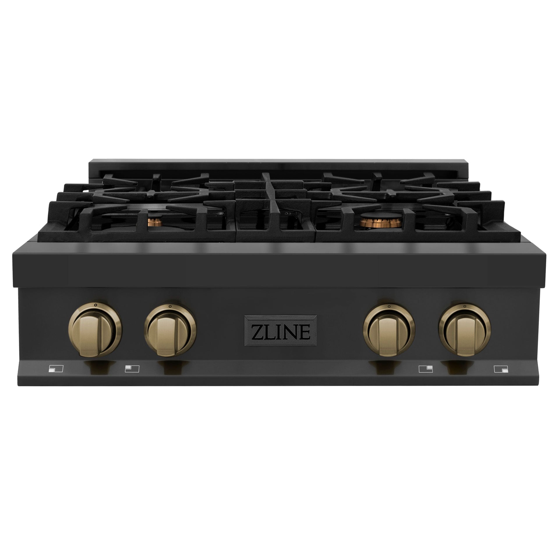 zline-autograph-edition-30-in-rangetop-with-4-gas-burners-in-black-stainless-steel-and-champagne-bronze-accents-rtbz-30-cb