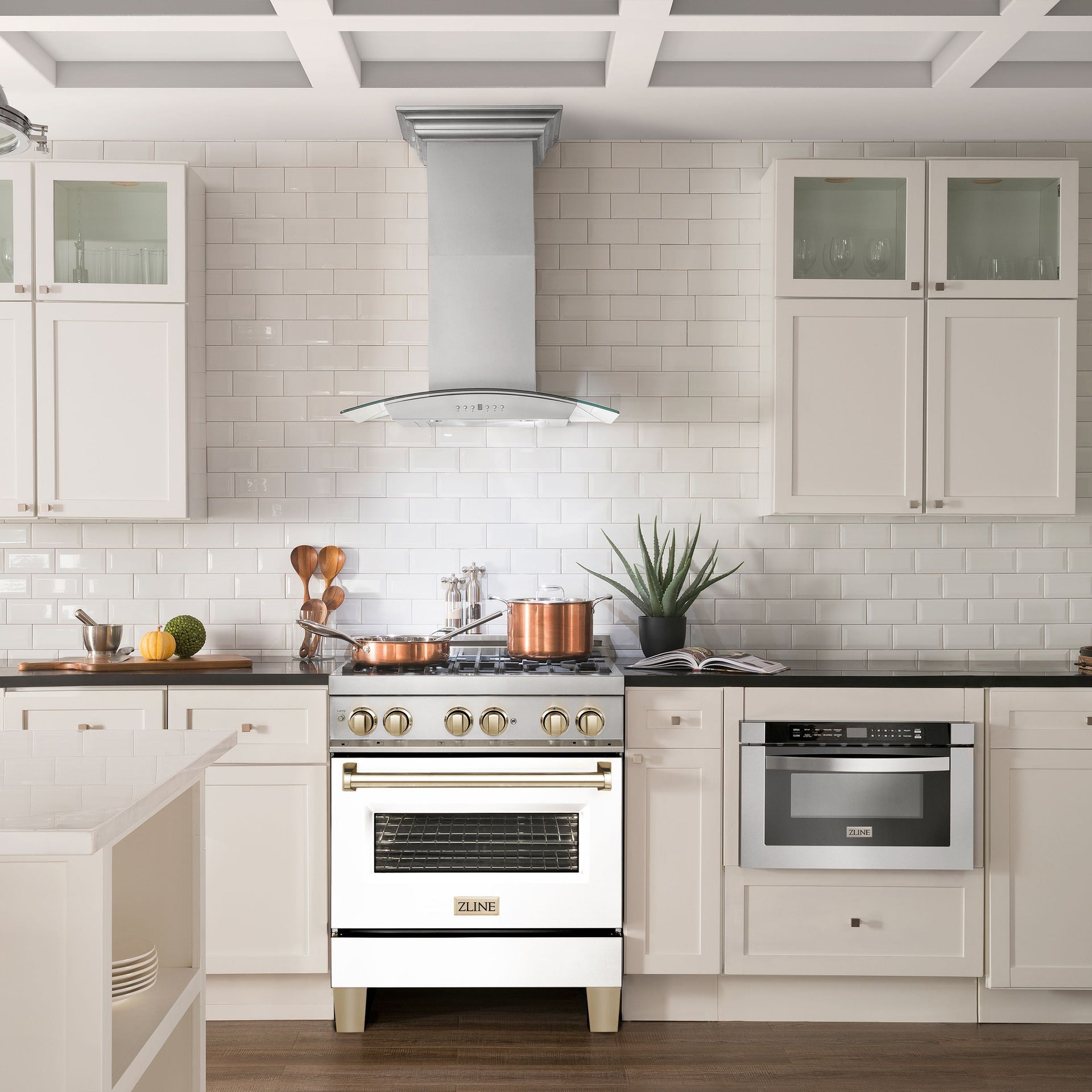 zline-kitchen-and-bath-autograph-edition-30-in-dual-fuel-range-4-0-cu-ft-electric-convection-oven-4-gas-burners-white-matte-door-with-gold-accents-model-raz-wm-30-g