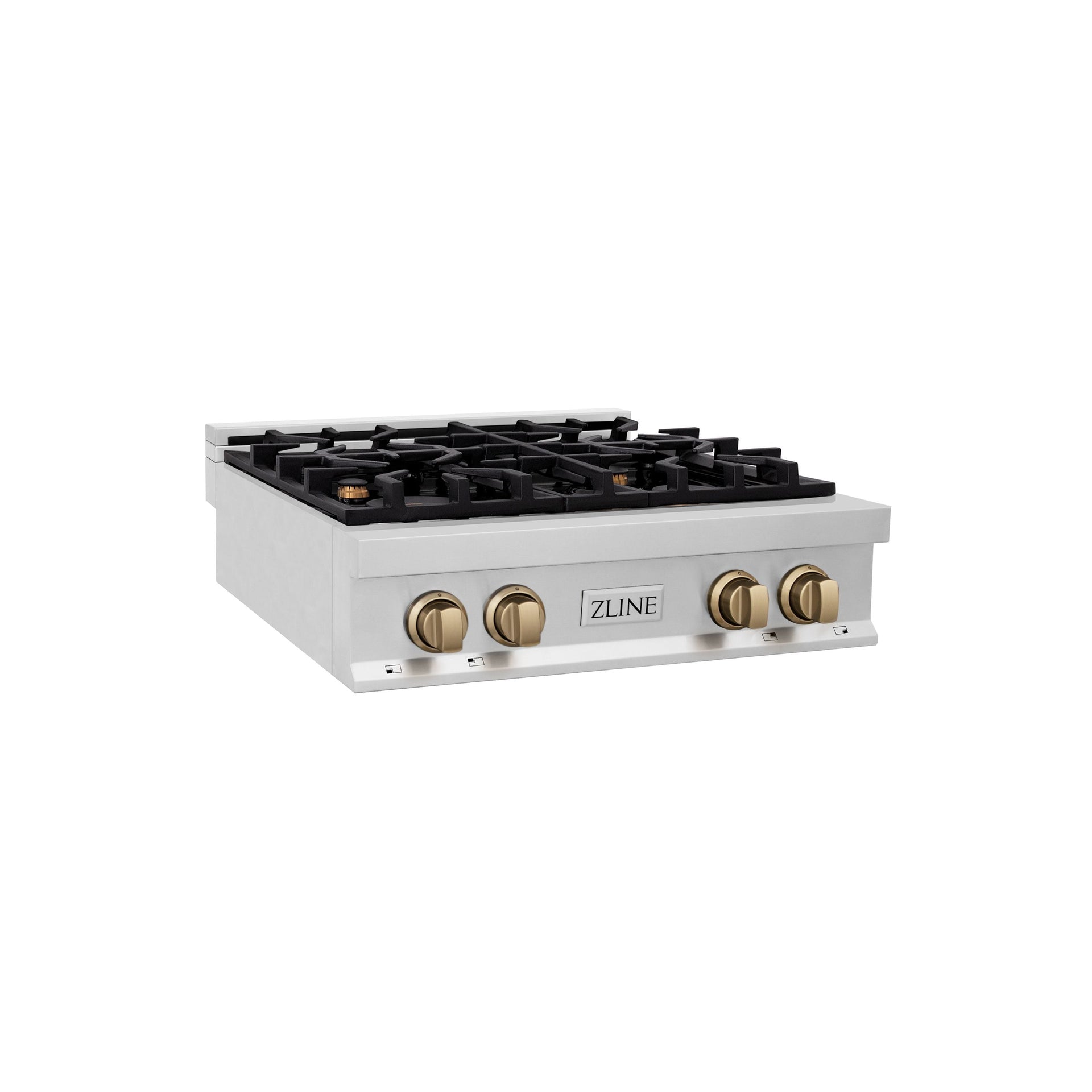 zline-autograph-edition-30-in-porcelain-rangetop-with-4-gas-burners-in-stainless-steel-and-champagne-bronze-accents-rtz-30-cb