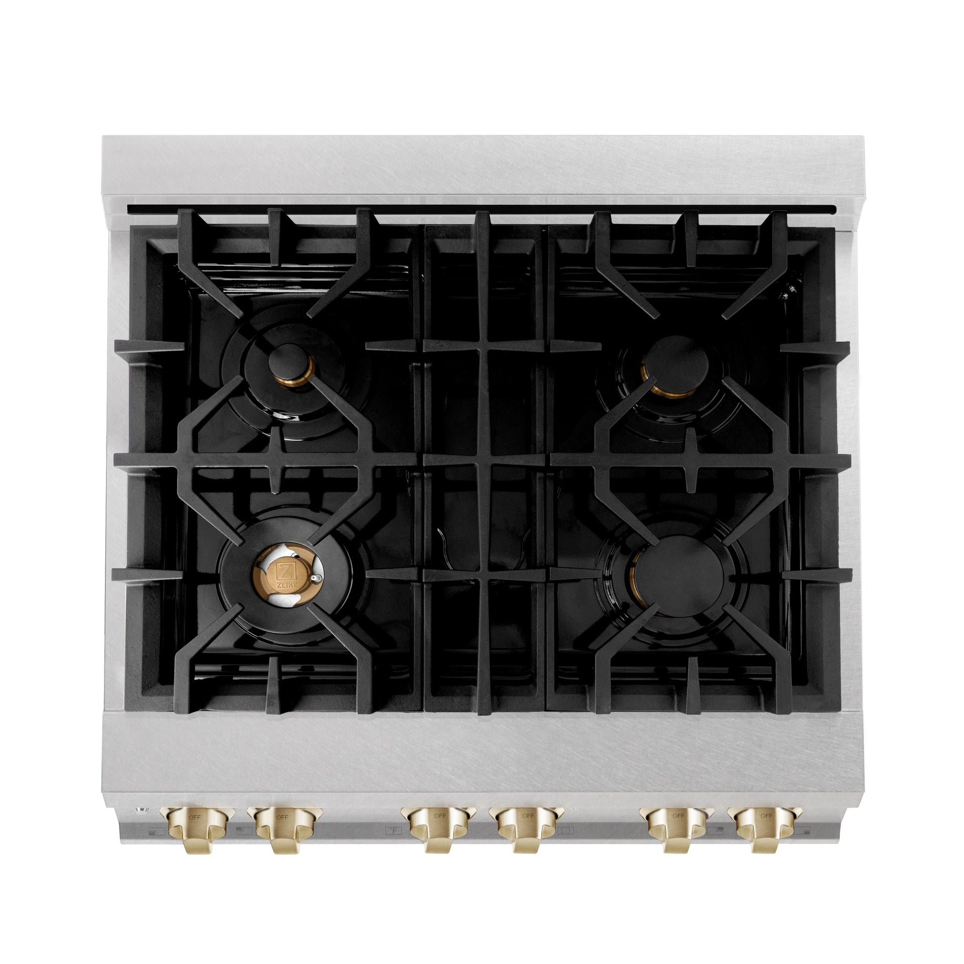 zline-autograph-30-in-legacy-dual-fuel-range-4-0-cu-ft-4-burner-gas-cooktop-electric-convection-oven-satin-stainless-steel-with-polished-gold-accents-rasz-sn-30-g