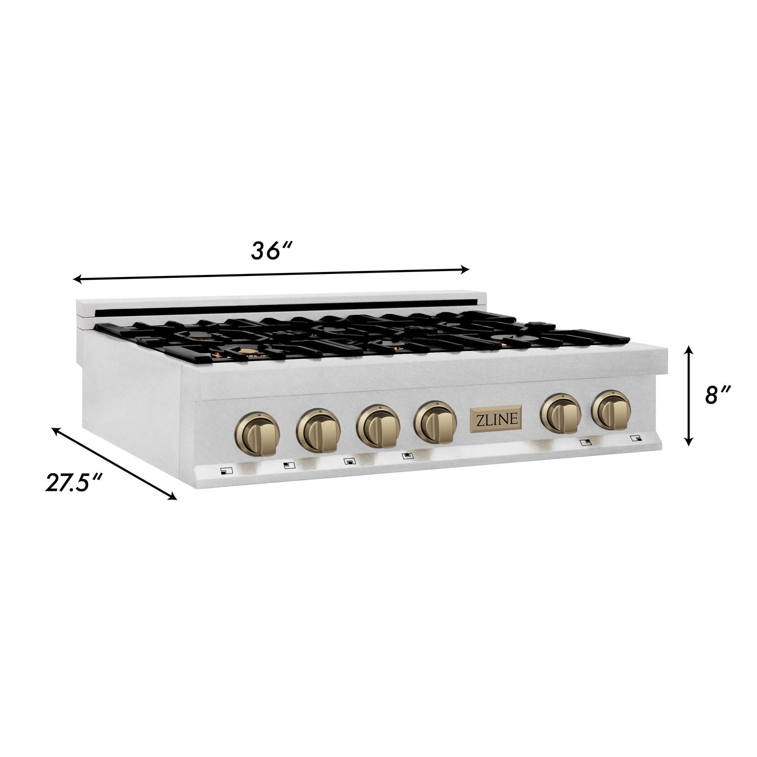 zline-autograph-36-legacy-gas-rangetop-with-6-burners-and-porcelain-cooktop-in-satin-stainless-steel-with-champagne-bronze-accents-rtsz-36-cb