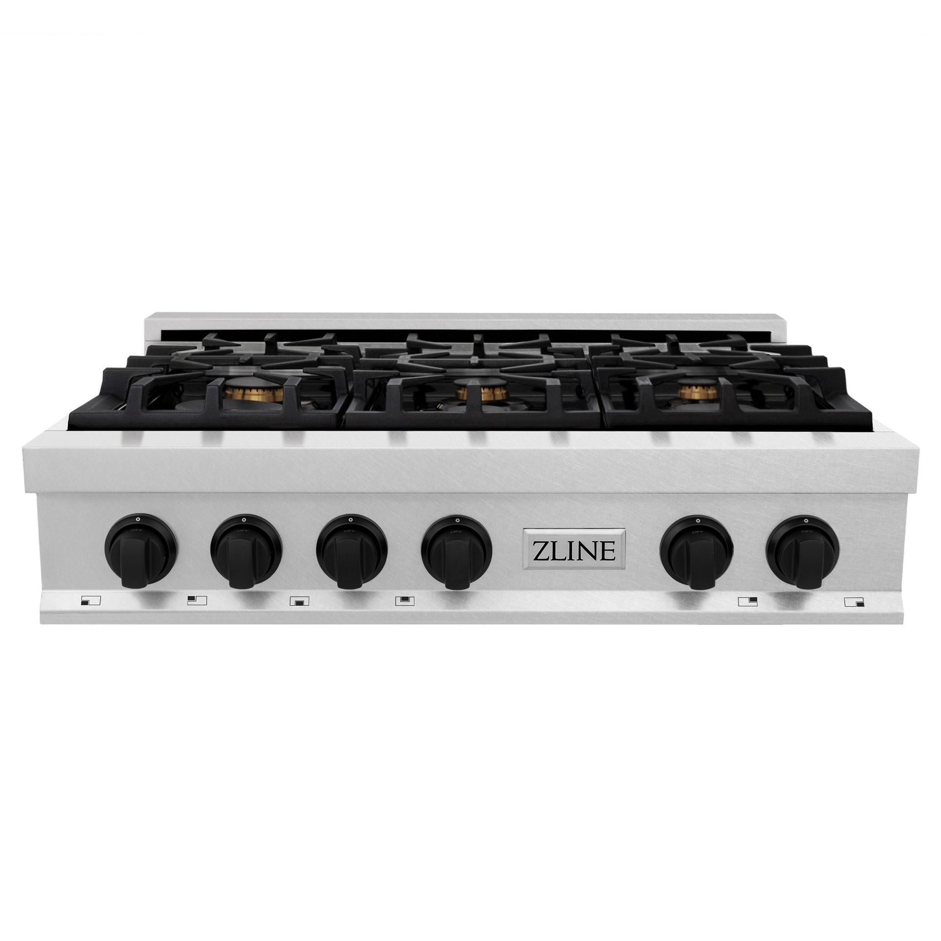 zline-autograph-36-legacy-gas-rangetop-with-6-burners-and-porcelain-cooktop-in-satin-stainless-steel-with-matte-black-accents-rtsz-36-mb