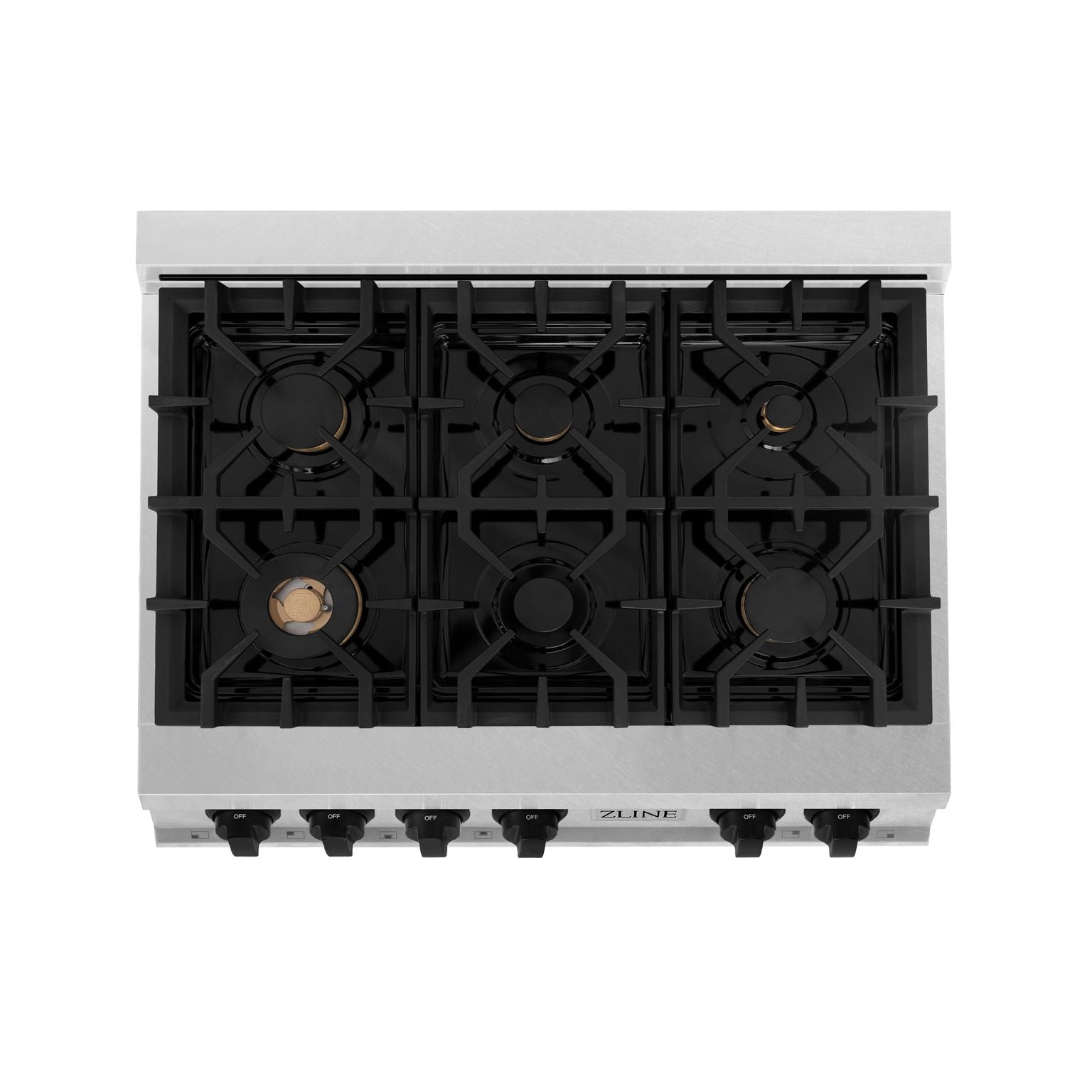 zline-autograph-36-legacy-gas-rangetop-with-6-burners-and-porcelain-cooktop-in-satin-stainless-steel-with-matte-black-accents-rtsz-36-mb