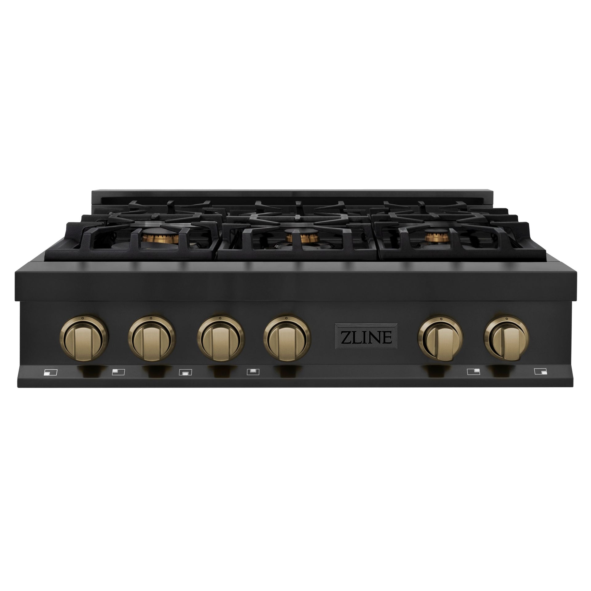 zline-autograph-edition-36-inch-gas-rangetop-in-black-stainless-steel-and-champagne-bronze-accents-rtbz-36-cb
