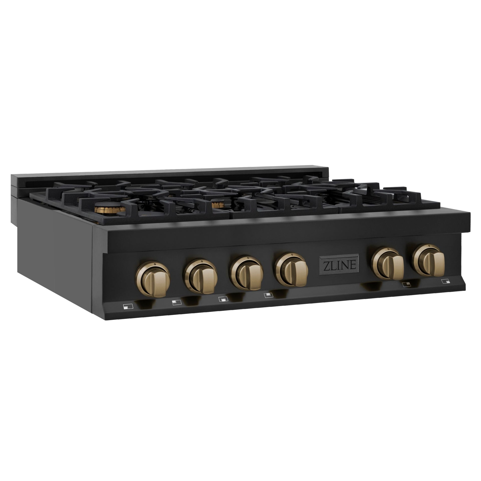 zline-autograph-edition-36-inch-gas-rangetop-in-black-stainless-steel-and-champagne-bronze-accents-rtbz-36-cb