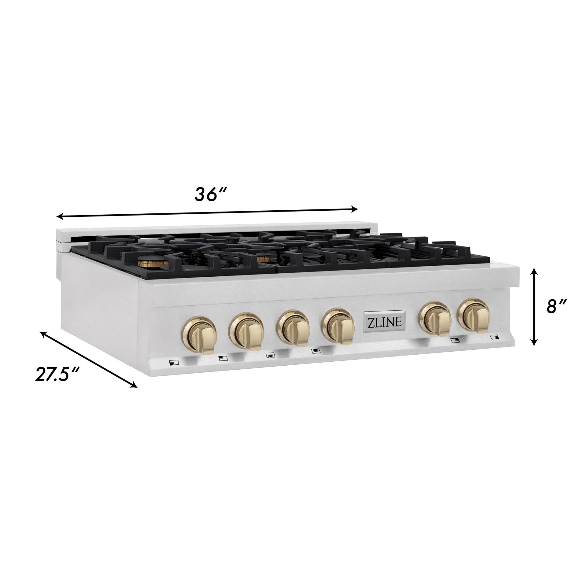 zline-autograph-36-legacy-gas-rangetop-with-6-burners-and-porcelain-cooktop-in-satin-stainless-steel-with-polished-gold-accents-rtsz-36-g