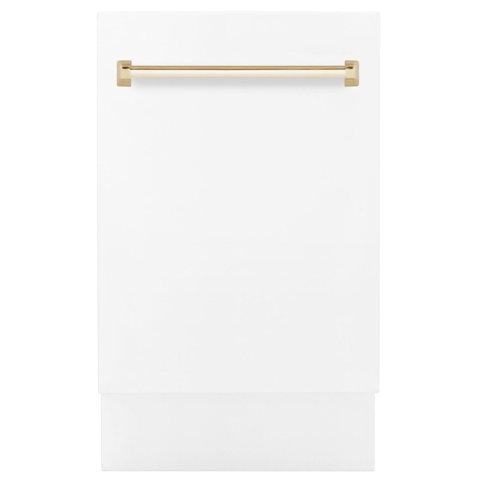 zline-autograph-series-18-in-dishwasher-in-white-matte-with-gold-handle-dwvz-wm-18-g