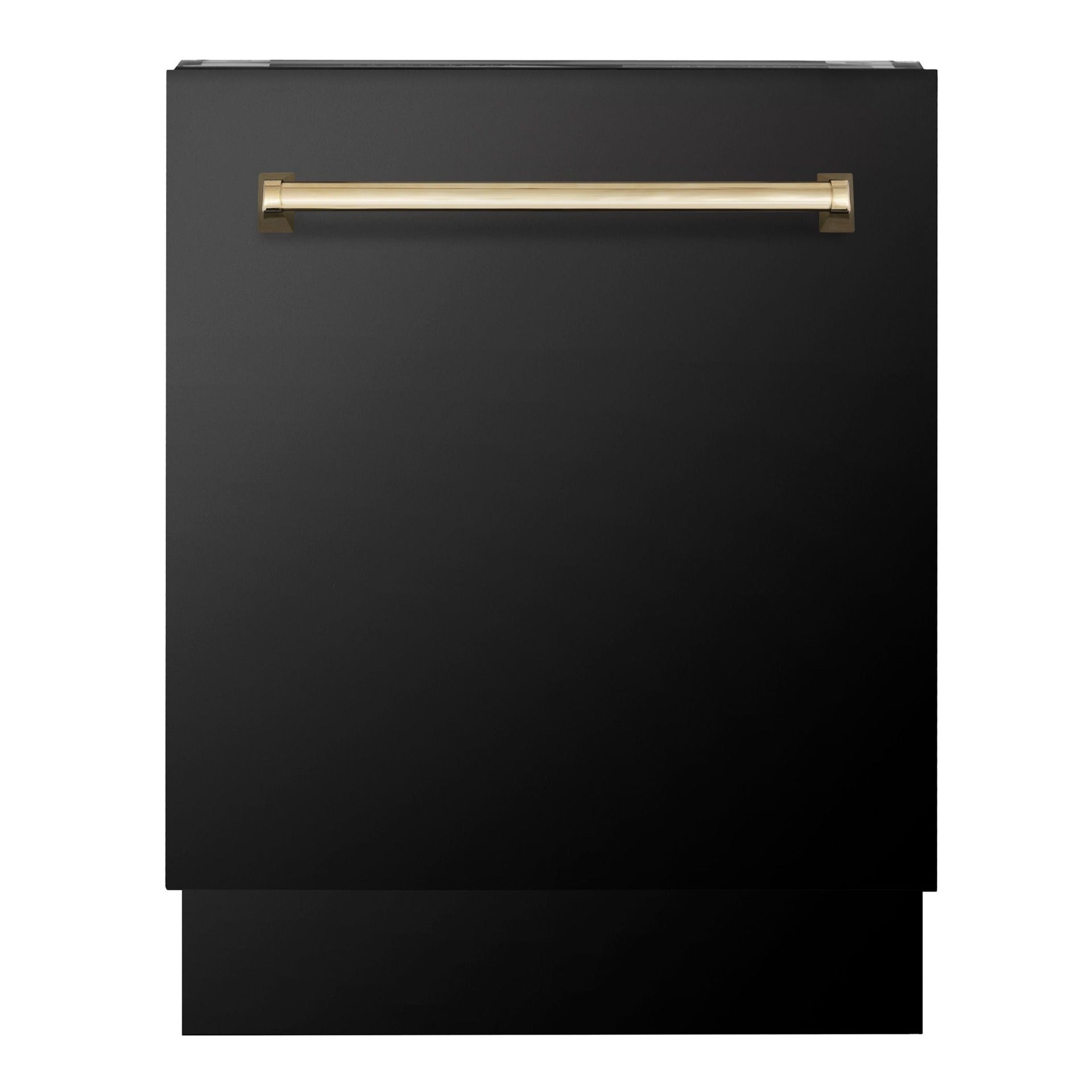 zline-autograph-series-24-inch-tall-dishwasher-in-black-stainless-steel-with-gold-handle-dwvz-bs-24-g