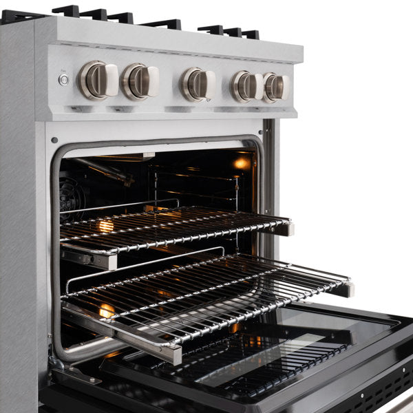 zline-30-in-classic-gas-range-4-burners-4-2-cu-ft-convection-gas-oven-satin-stainless-steel-with-black-matte-door-cgrs-blm-30