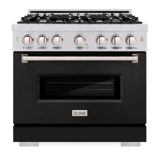 zline-36-in-gas-range-5-2-cu-ft-6-burner-stainless-steel-with-black-matte-door-cgr-blm-36