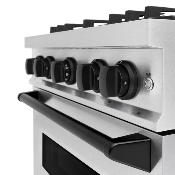 zline-30-in-gas-range-4-2-cu-ft-4-burner-convection-oven-satin-stainless-steel-with-matte-black-accents-cgrsz-30-mb