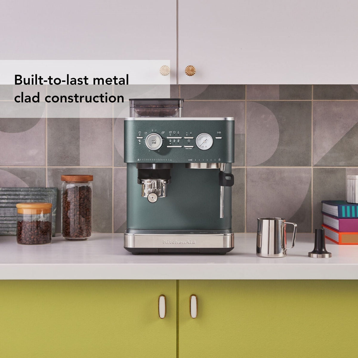 KitchenAid Semi-Automatic Espresso Machine with Burr Grinder and 15-Bar Pump – Juniper – KES6551JP