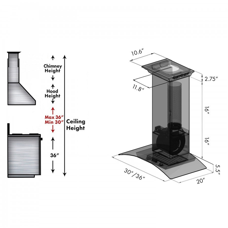zline-36-in-wall-mount-range-hood-stainless-steel-400-cfm-crownsound-bluetooth-speakers-kzcrn-bt-36
