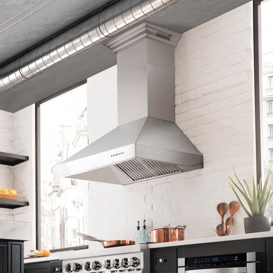 zline-48-in-wall-mount-range-hood-400-cfm-stainless-steel-crownsound-bluetooth-speakers-697crn-bt-48