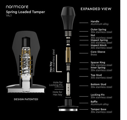 Normcore Modular Replacement Parts for V4 and V4.1 Spring-Loaded Espresso Tampers