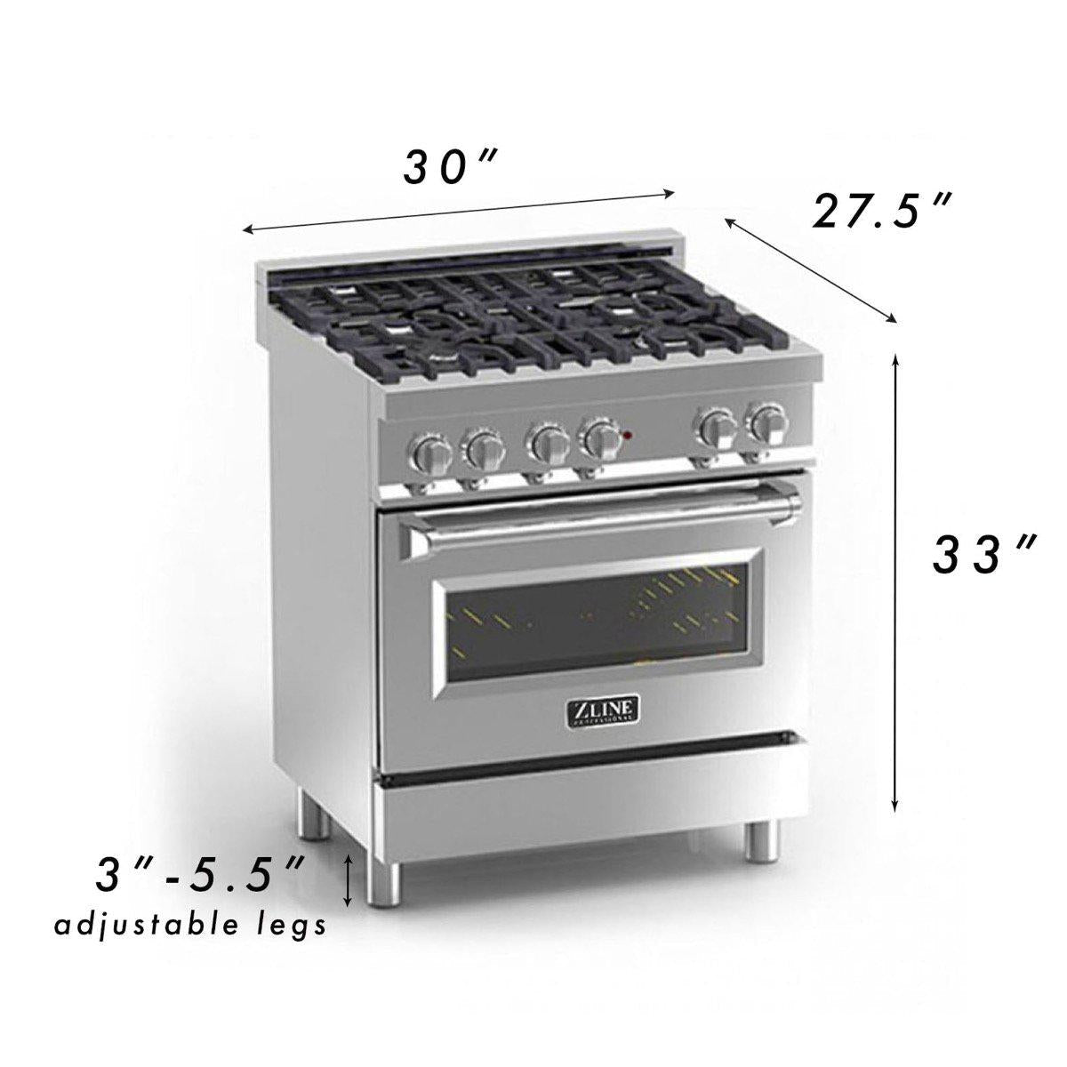 zline-30-in-dual-fuel-range-with-4-burner-gas-cooktop-and-electric-convection-oven-blue-matte-door-stainless-steel-ra-bm-30