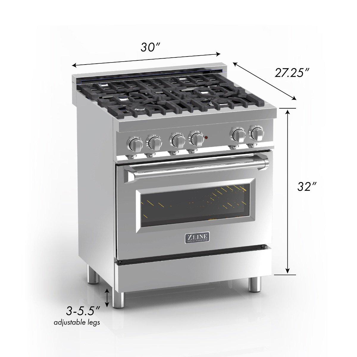 zline-30-inch-legacy-dual-fuel-range-4-burners-4-0-cu-ft-electric-convection-model-ras-bg-30