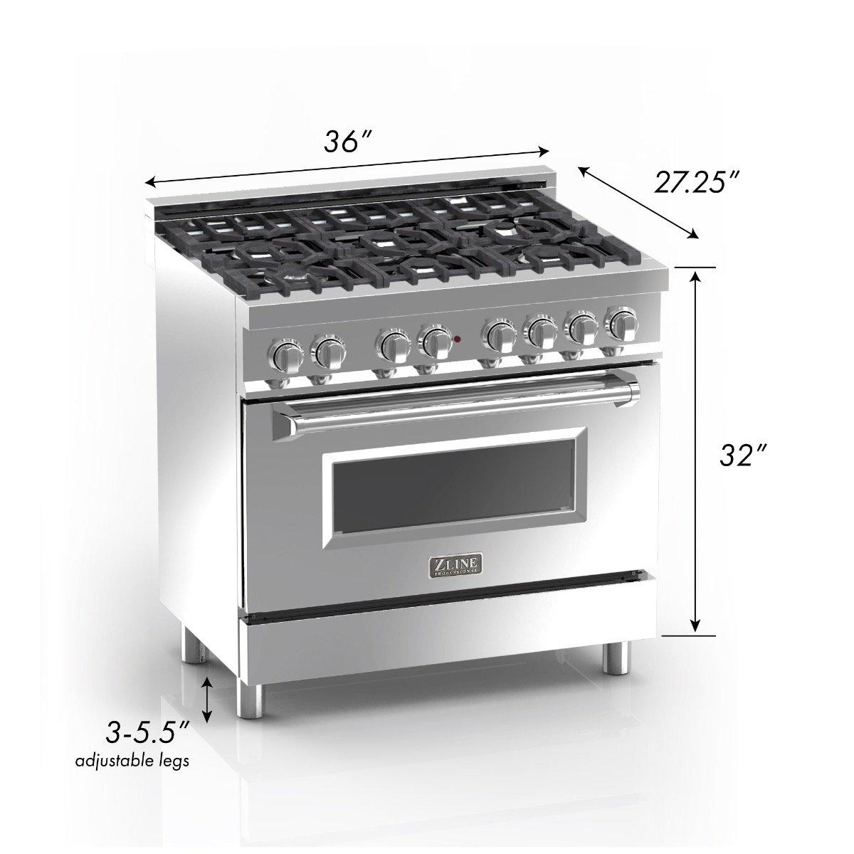 zline-36-inch-legacy-dual-fuel-range-4-6-cu-ft-6-burner-gas-cooktop-with-electric-convection-oven-satin-stainless-steel-with-blue-matte-door-model-ras-bm-36