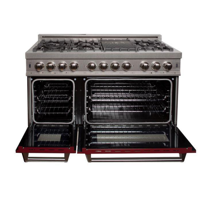 zline-48-in-legacy-dual-fuel-range-6-0-cu-ft-7-burner-gas-cooktop-double-electric-ovens-satin-stainless-steel-with-red-gloss-doors-ras-rg-48