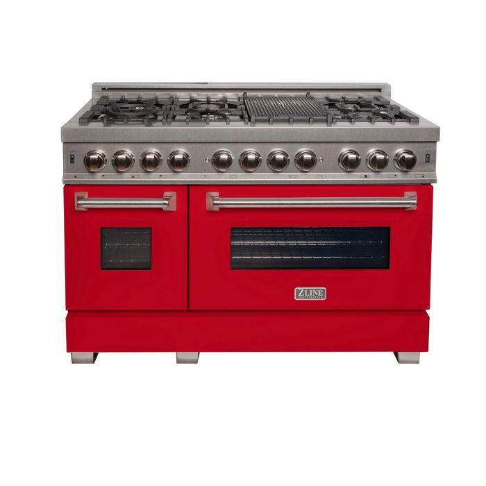 zline-48-in-legacy-dual-fuel-range-6-0-cu-ft-7-burner-gas-cooktop-double-electric-ovens-satin-stainless-steel-with-red-matte-doors-ras-rm-48