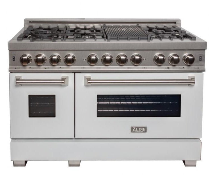 zline-48-in-legacy-dual-fuel-range-7-burner-gas-cooktop-2-electric-ovens-6-0-cu-ft-satin-stainless-steel-with-white-matte-doors-ras-wm-48