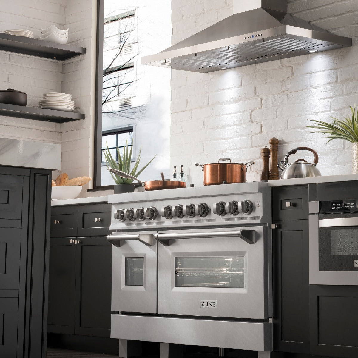 zline-48-in-dual-fuel-range-with-6-sealed-brass-burners-double-electric-convection-ovens-satin-stainless-steel-door-6-0-cu-ft-total-capacity-ras-sn-br-48