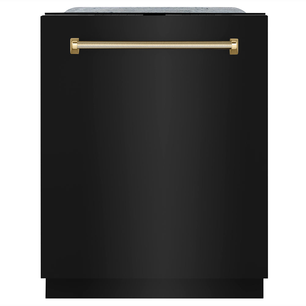 zline-autograph-24-monument-series-3rd-rack-top-touch-control-tall-tub-dishwasher-in-black-stainless-steel-with-polished-gold-helix-handle-45dba-dwmtz-bs-24-kg
