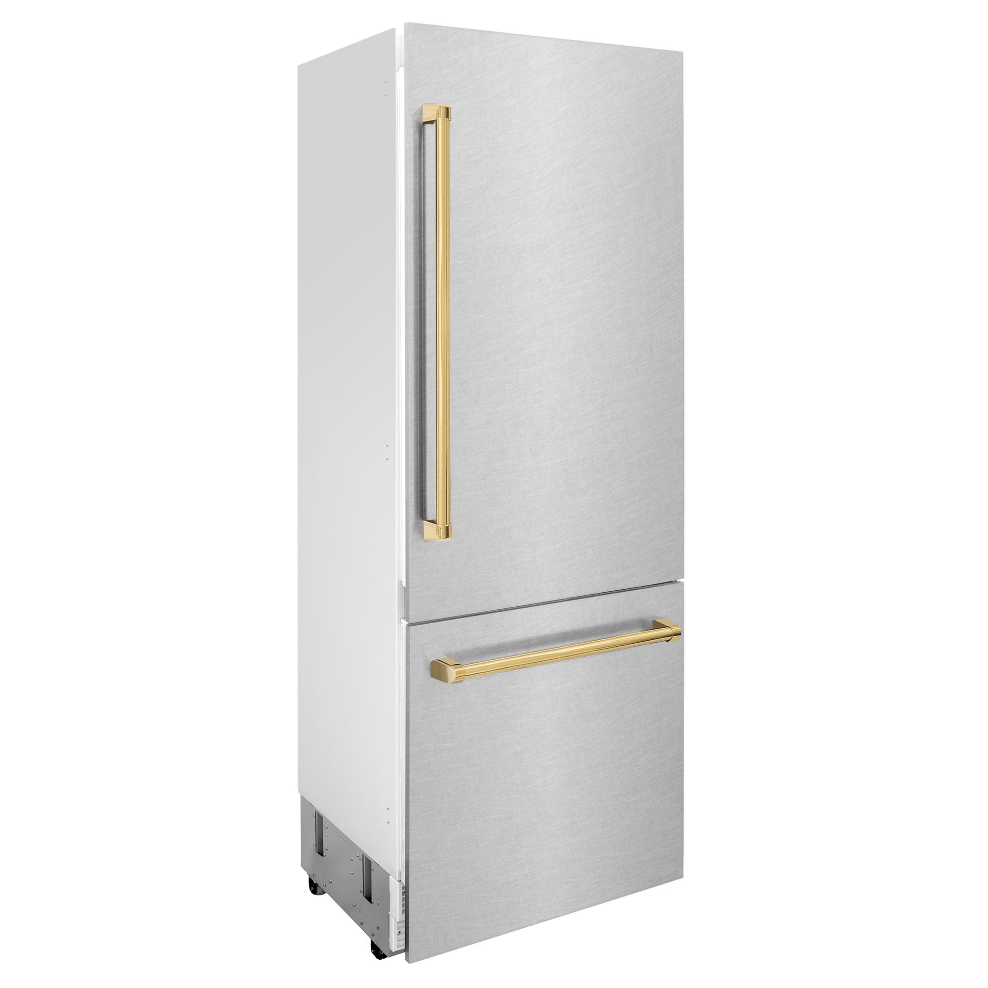 zline-30-in-built-in-bottom-freezer-refrigerator-16-1-cu-ft-water-dispenser-ice-maker-satin-stainless-steel-polished-gold-accents-rbivz-sn-30-g