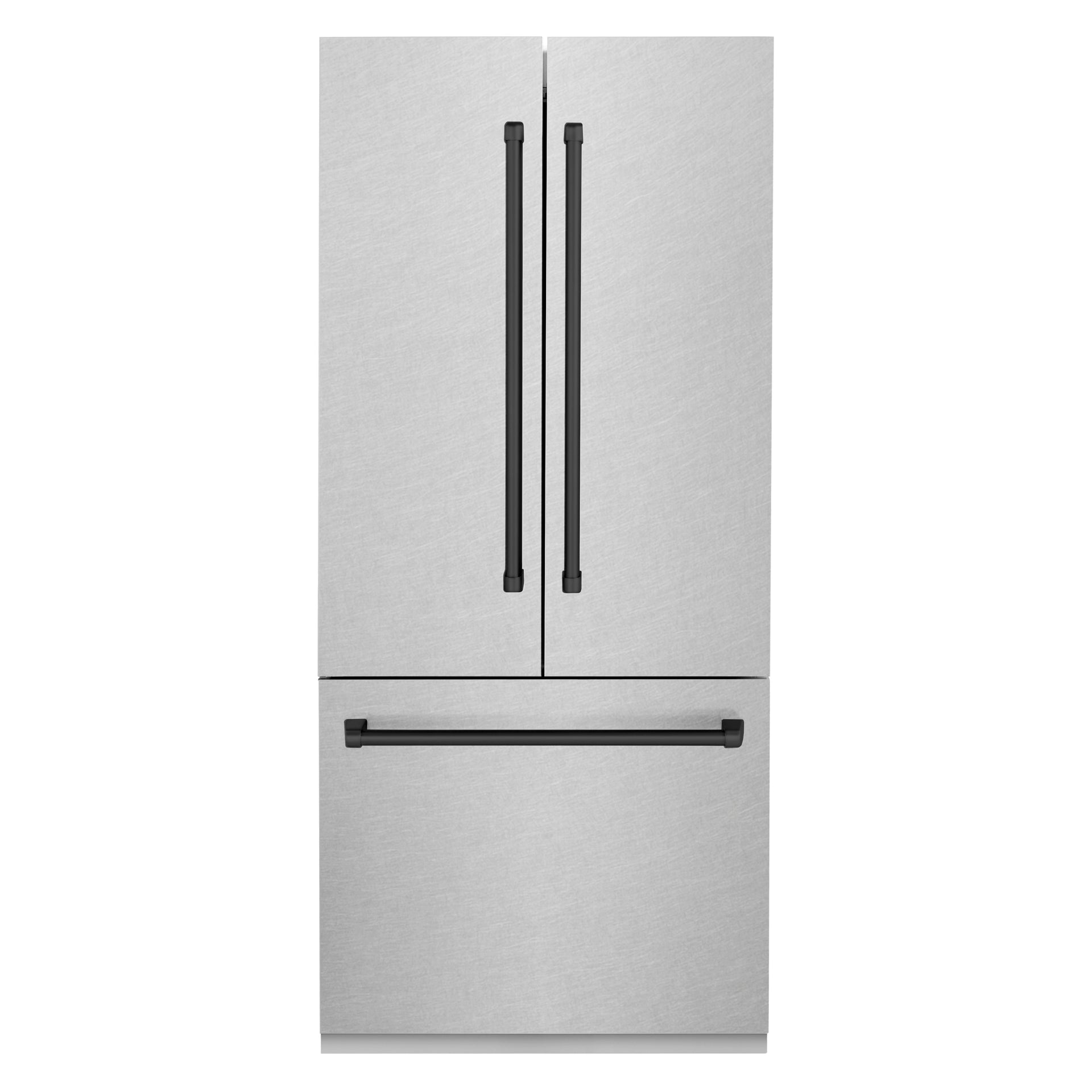 zline-36-in-french-door-built-in-bottom-freezer-refrigerator-19-6-cu-ft-satin-stainless-steel-matte-black-accents-water-dispenser-ice-maker-rbivz-sn-36-mb
