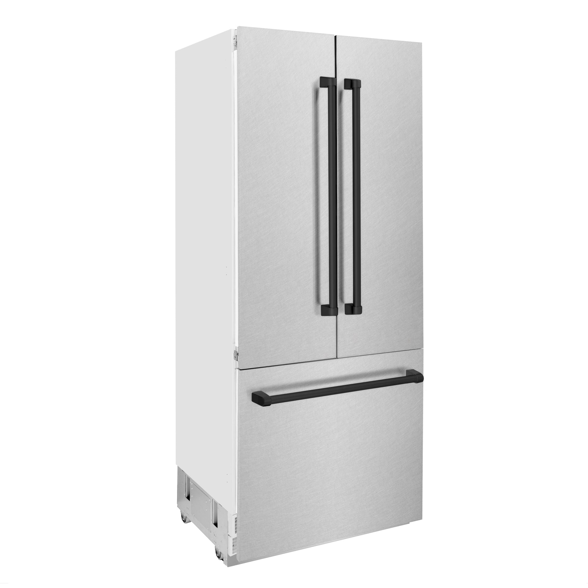 zline-36-in-french-door-built-in-bottom-freezer-refrigerator-19-6-cu-ft-satin-stainless-steel-matte-black-accents-water-dispenser-ice-maker-rbivz-sn-36-mb