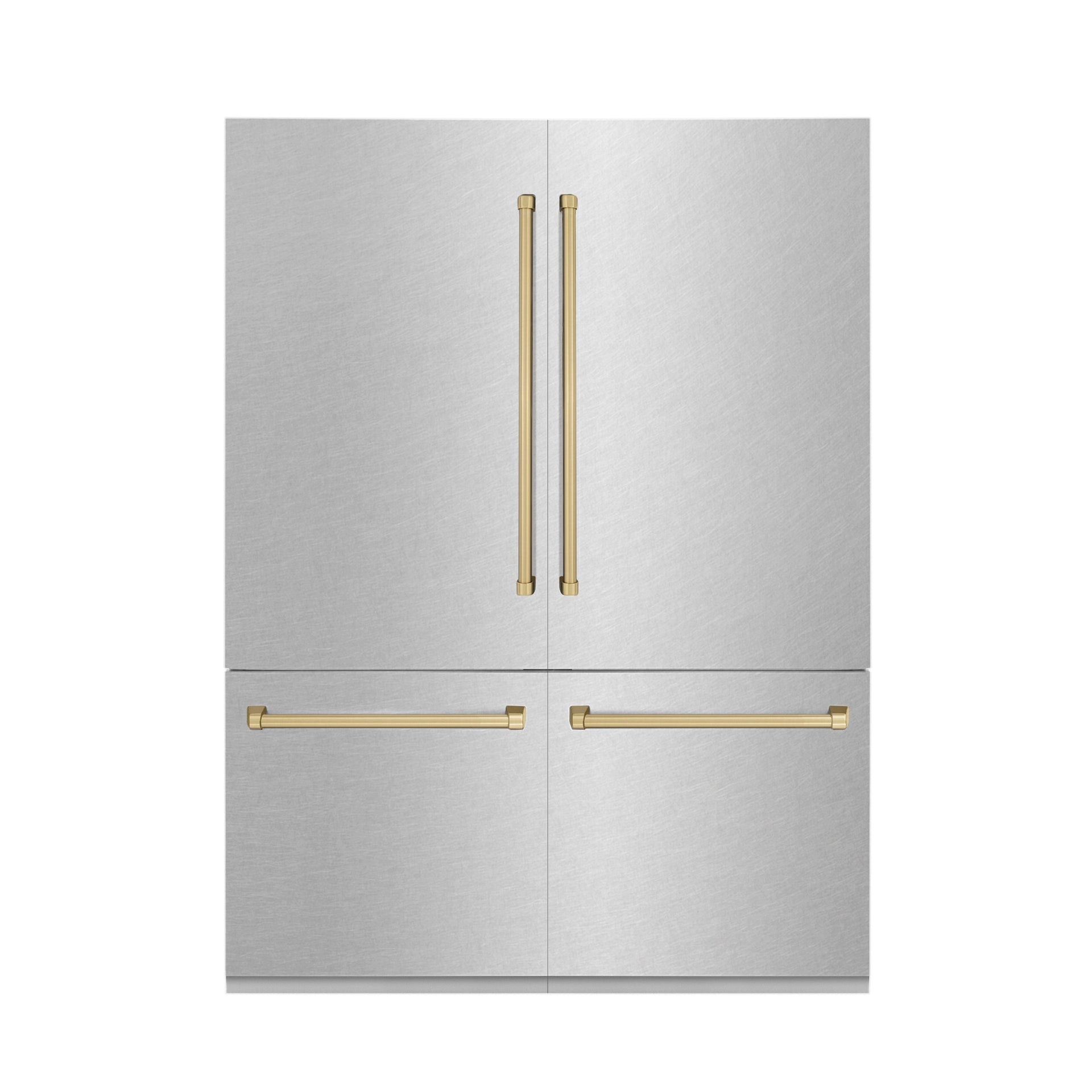 zline-60-in-french-door-built-in-bottom-freezer-refrigerator-32-2-cu-ft-water-dispenser-ice-maker-satin-stainless-steel-champagne-bronze-accents-rbivz-sn-60-cb
