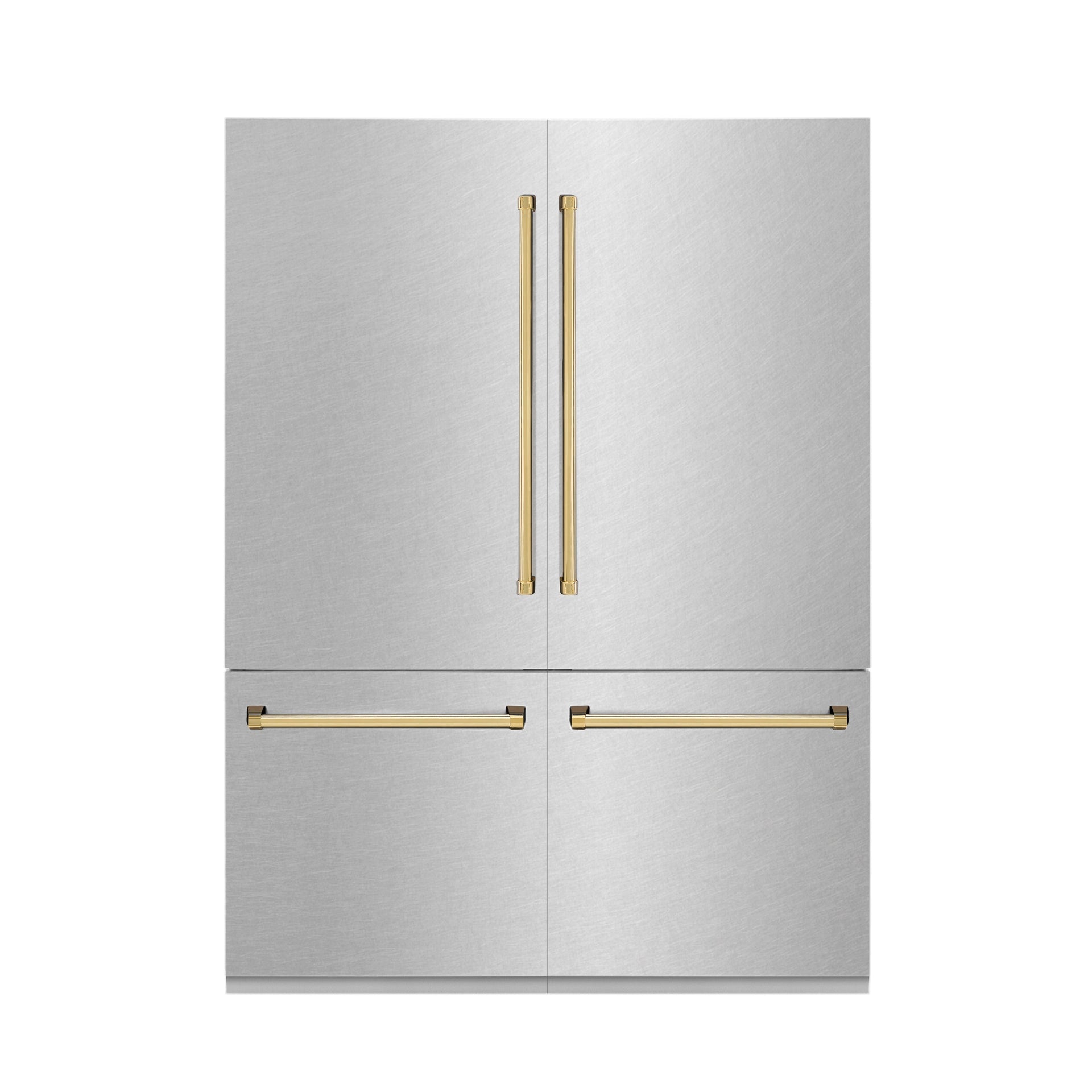 zline-60-inch-french-door-built-in-refrigerator-32-2-cu-ft-water-dispenser-ice-maker-satin-stainless-steel-polished-gold-accents-rbivz-sn-60-g