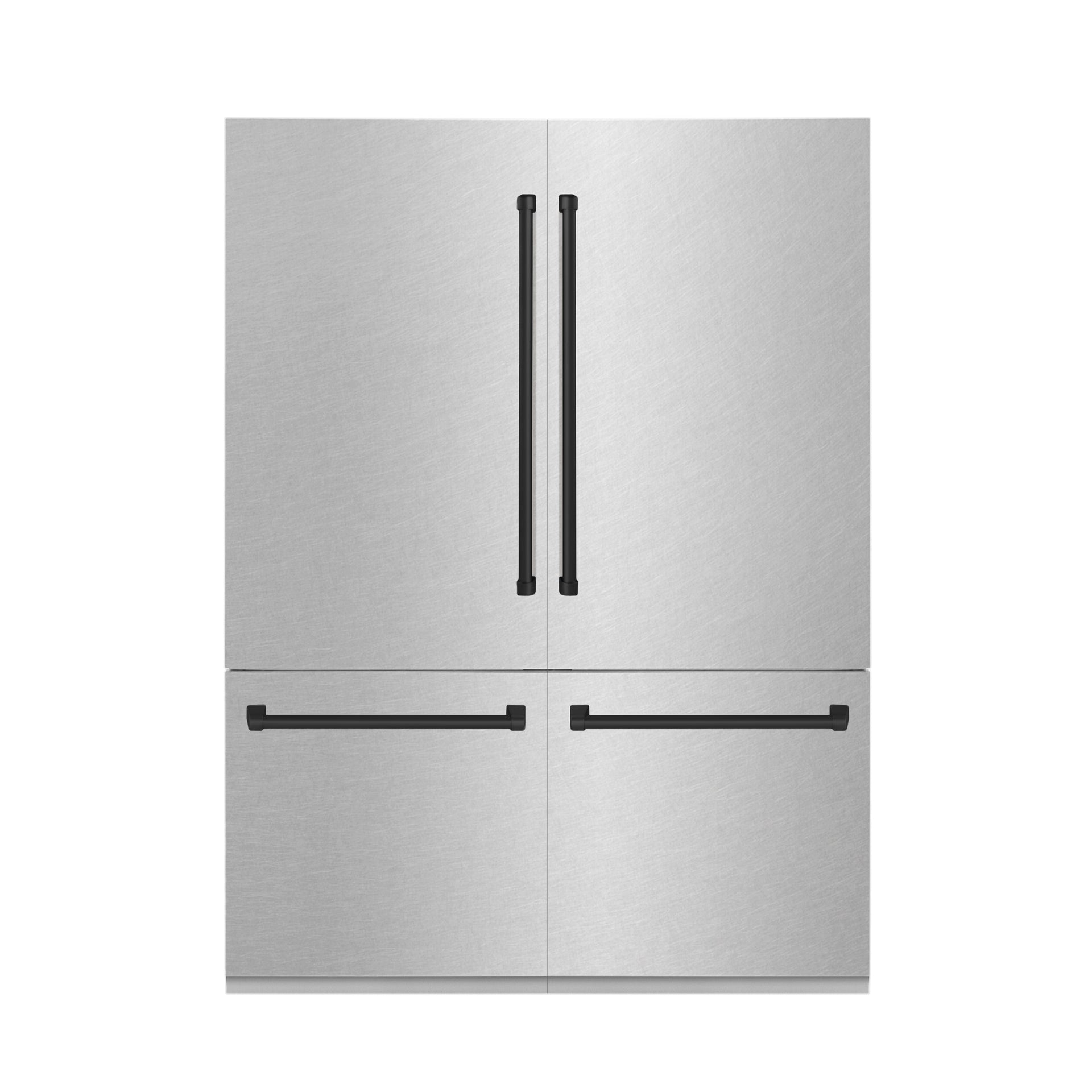zline-60-in-french-door-built-in-refrigerator-32-2-cu-ft-bottom-freezer-water-dispenser-ice-maker-satin-stainless-steel-matte-black-accents-rbivz-sn-60-mb