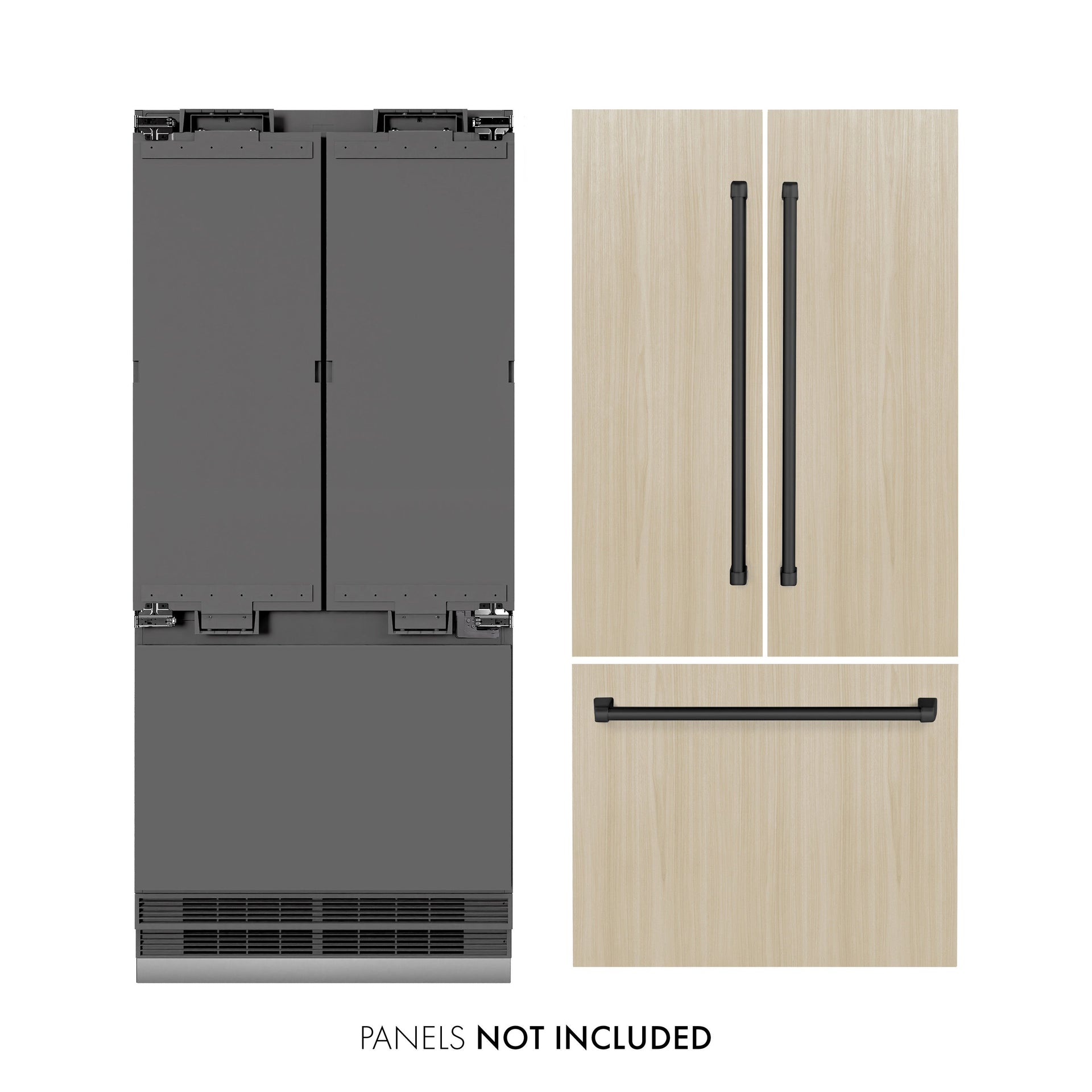 zline-36-built-in-french-door-refrigerator-panel-ready-19-6-cu-ft-water-dispenser-ice-maker-graphite-gray-interior-matte-black-accents-grbivz-36-mb