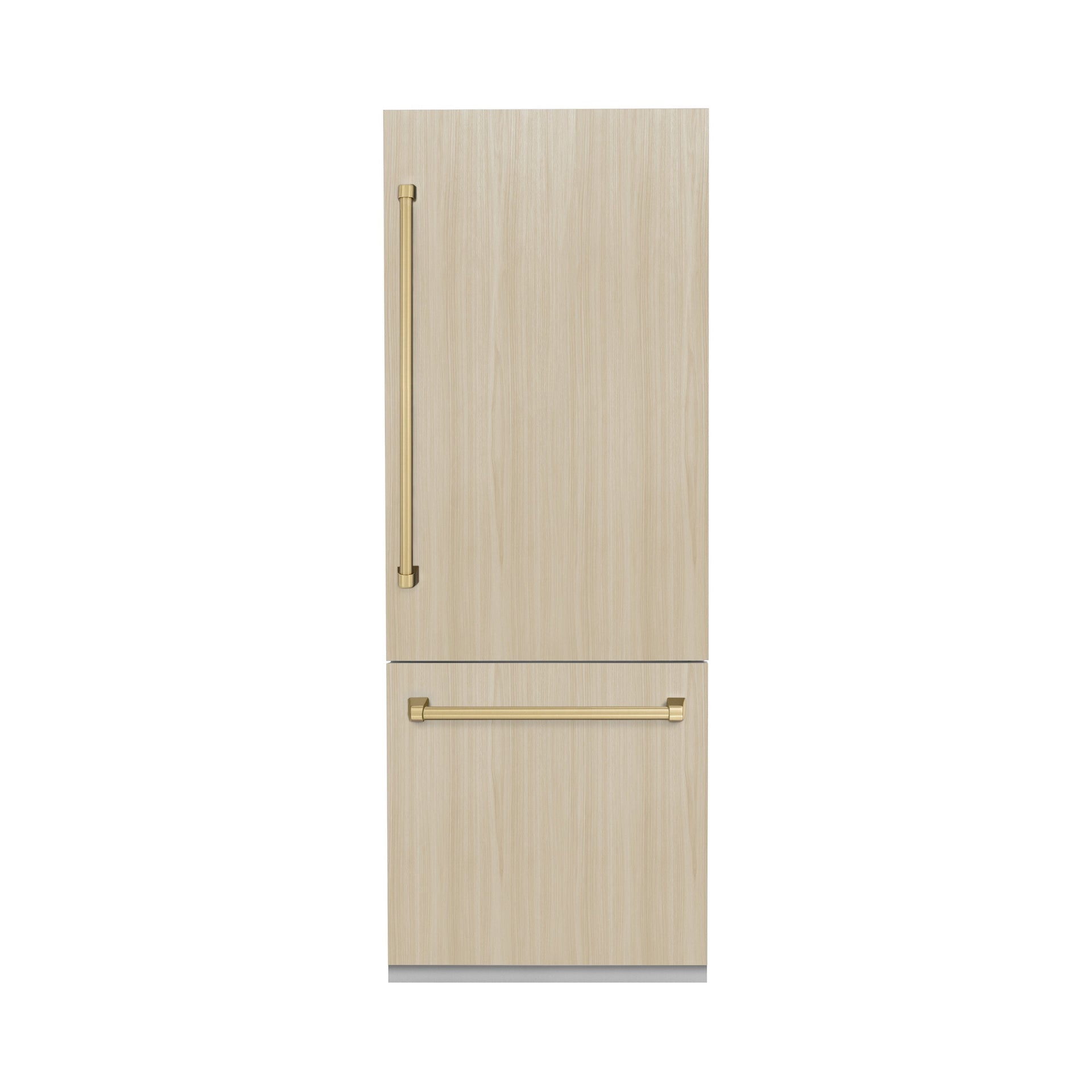 zline-30-in-built-in-panel-ready-bottom-freezer-refrigerator-16-1-cu-ft-internal-water-ice-dispenser-champagne-bronze-handles-rbivz-30-cb