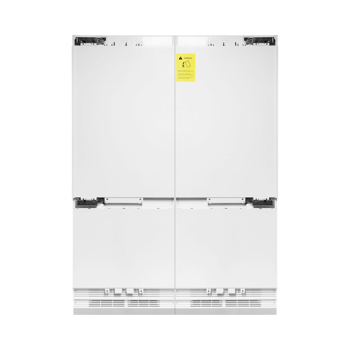 ZLINE 60 in Built-In French Door Refrigerator 32.2 cu. ft Panel Ready Matte Black Handles (RBIV-60-MB)