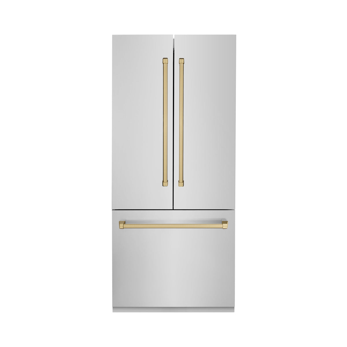 ZLINE 36 in. Built-In Refrigerator 19.6 cu. ft. Water & Ice Dispenser Bronze Accents (RBIVZ-304-36-CB)