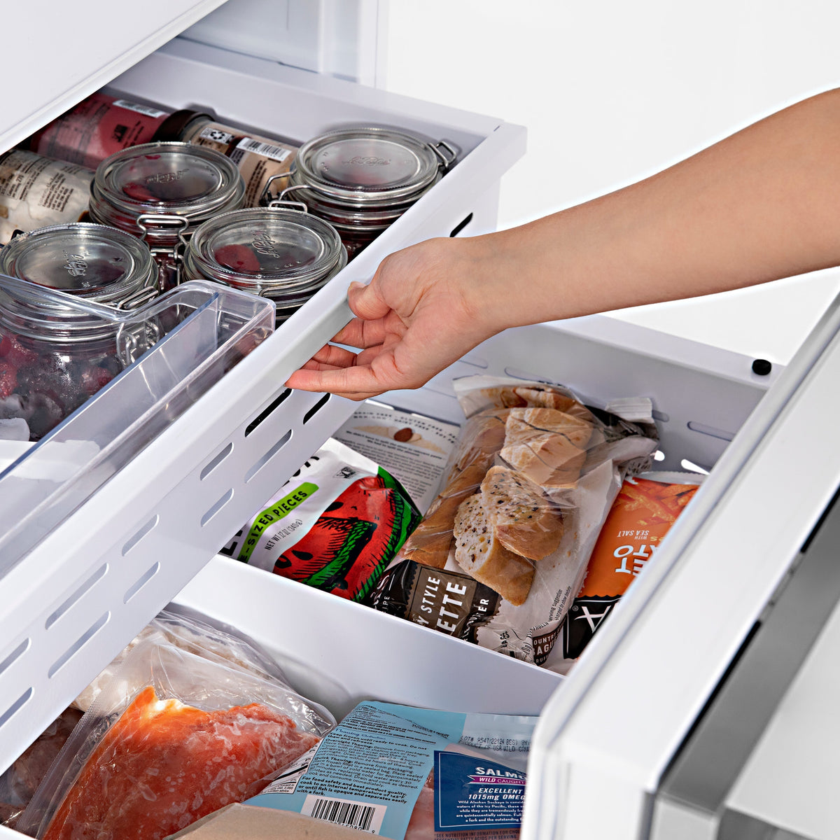 ZLINE 60 in. Built-In Refrigerator 32.2 cu. ft. Internal Water & Ice Dispenser Stainless Steel Bronze Accents (RBIVZ-304-60-CB)