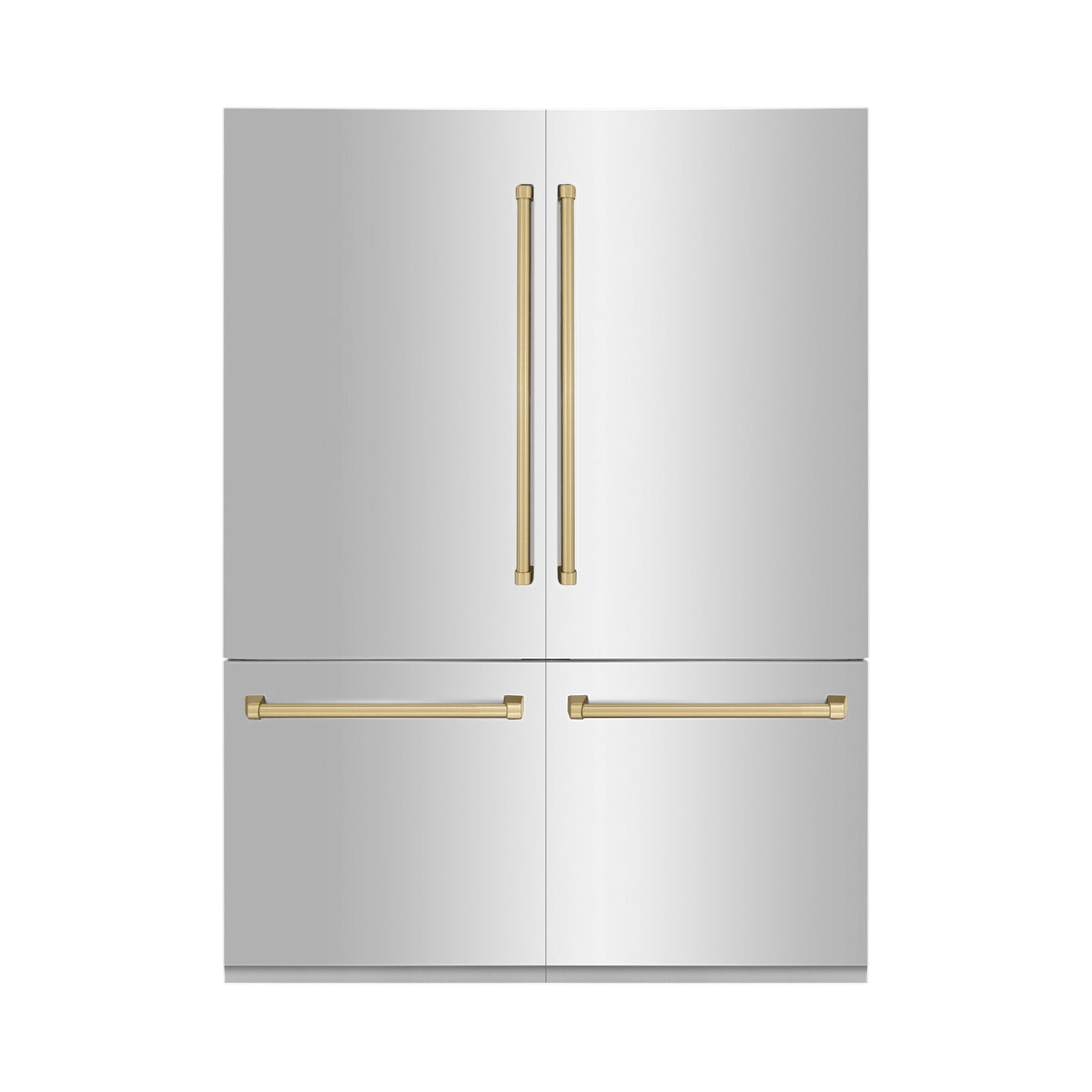 ZLINE 60 in. Built-In Refrigerator 32.2 cu. ft. Internal Water & Ice Dispenser Stainless Steel Bronze Accents (RBIVZ-304-60-CB)