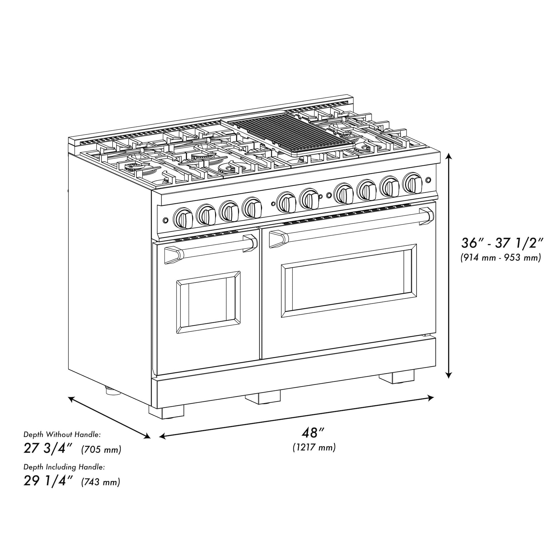 zline-48-in-dual-fuel-range-6-7-cu-ft-double-oven-8-burner-cooktop-stainless-steel-with-polished-gold-accents-cdrz-48-g