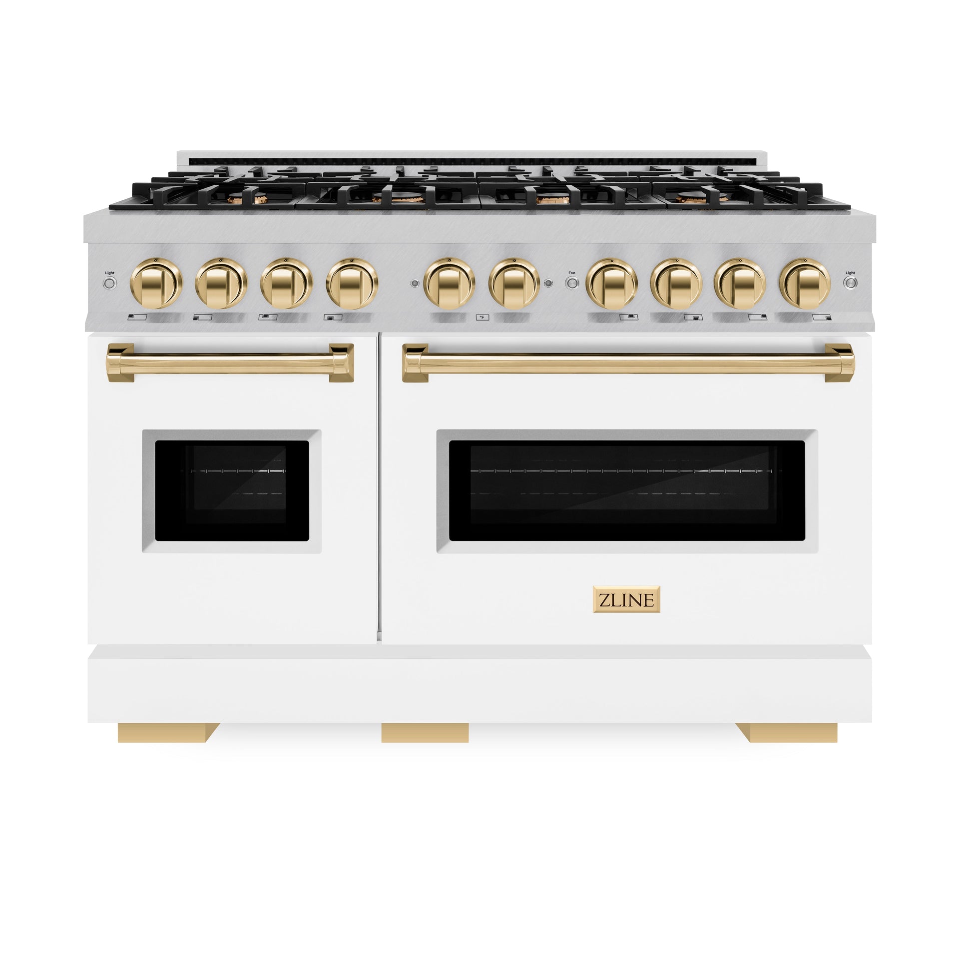 zline-48-in-dual-fuel-range-6-7-cu-ft-double-oven-with-8-burner-gas-cooktop-satin-stainless-steel-white-matte-doors-polished-gold-accents-cdrsz-wm-48-g