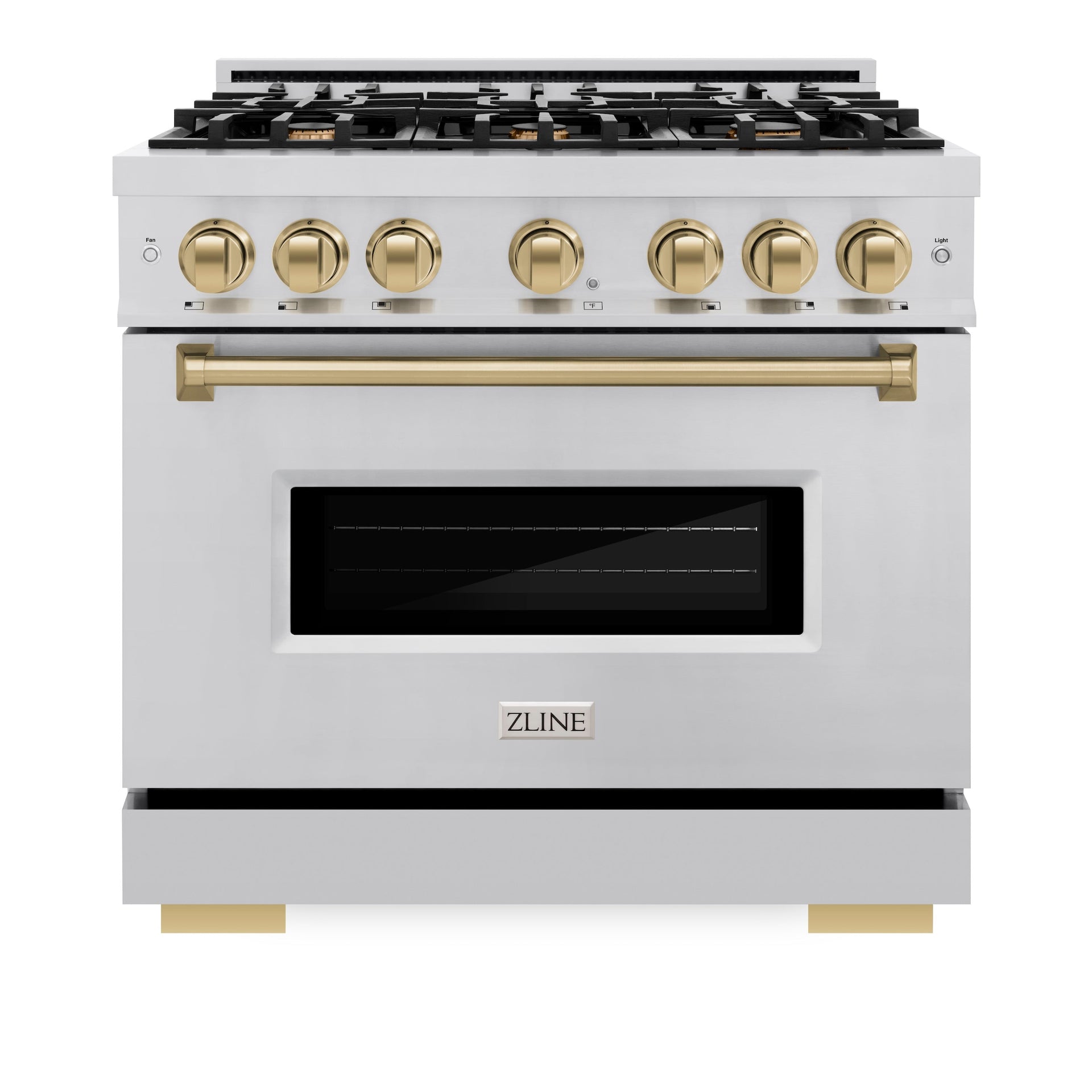 zline-36-in-dual-fuel-range-5-2-cu-ft-6-burners-stainless-steel-champagne-bronze-accents-cdrz-36-cb