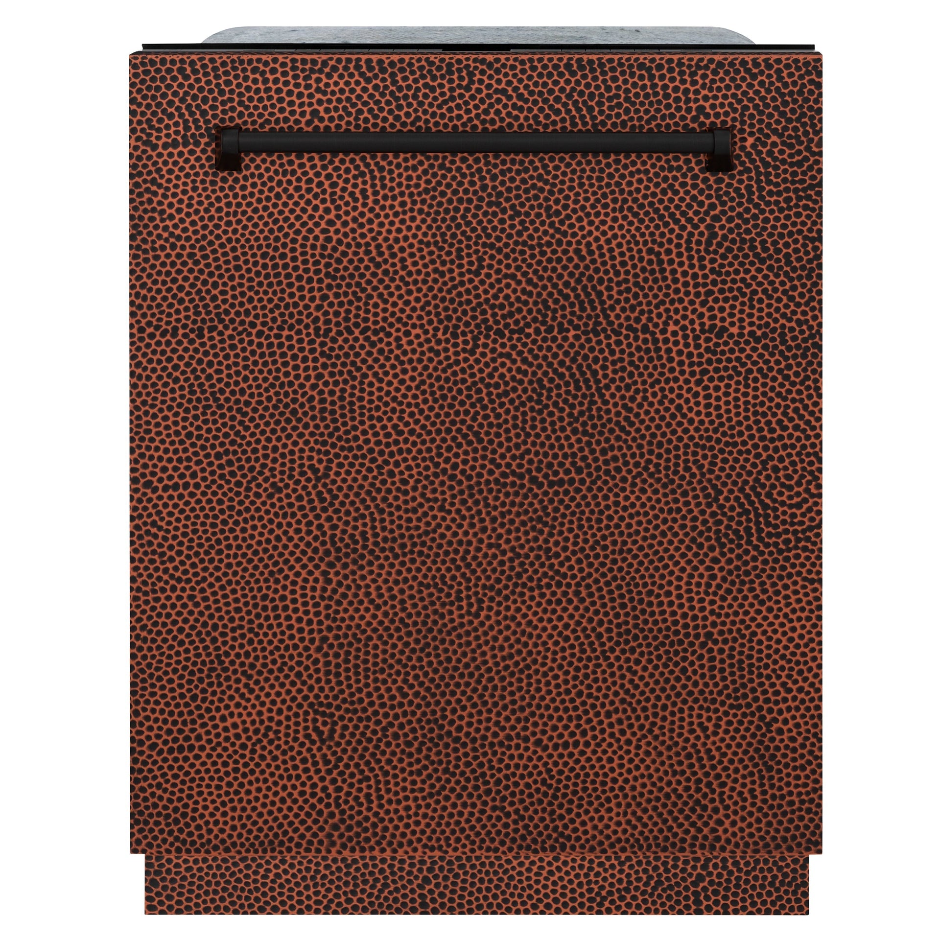 zline-24-in-monument-series-top-touch-control-dishwasher-in-hand-hammered-copper-45dba-dwmt-hh-24