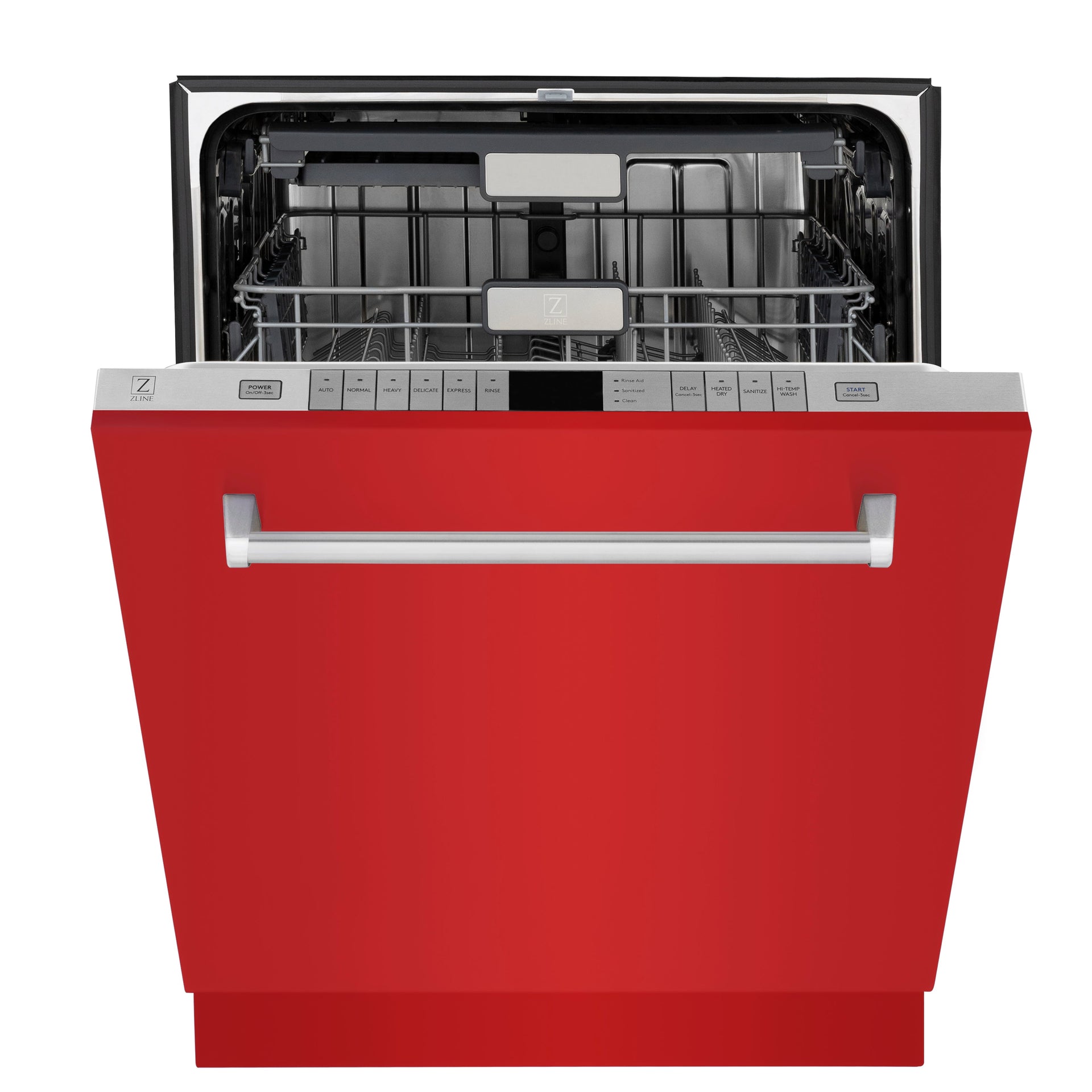 zline-24-in-monument-series-3rd-rack-top-touch-control-dishwasher-in-red-matte-45dba-dwmt-rm-24