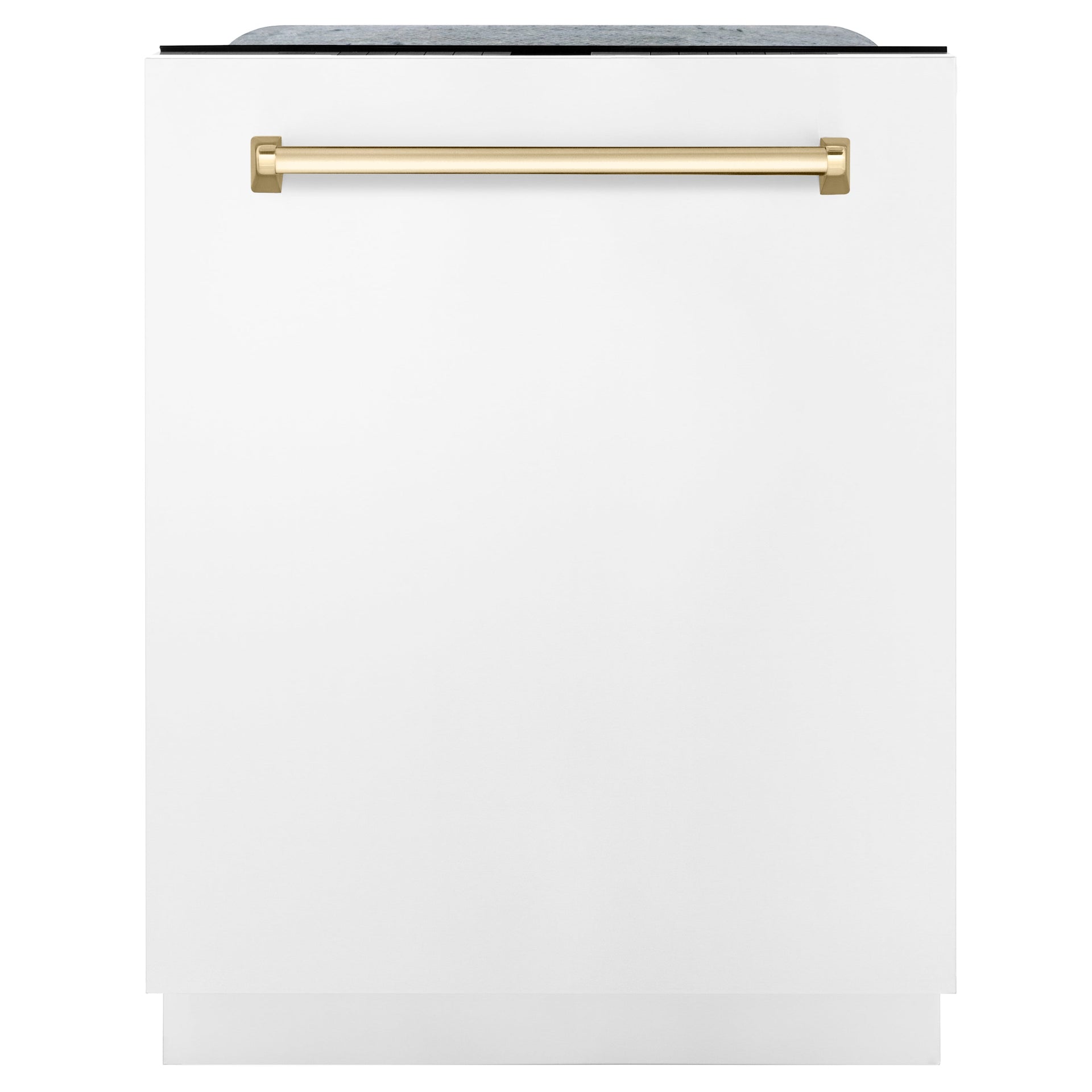 zline-autograph-edition-24-inch-tall-dishwasher-touch-control-in-white-matte-with-gold-handle-dwmtz-wm-24-g