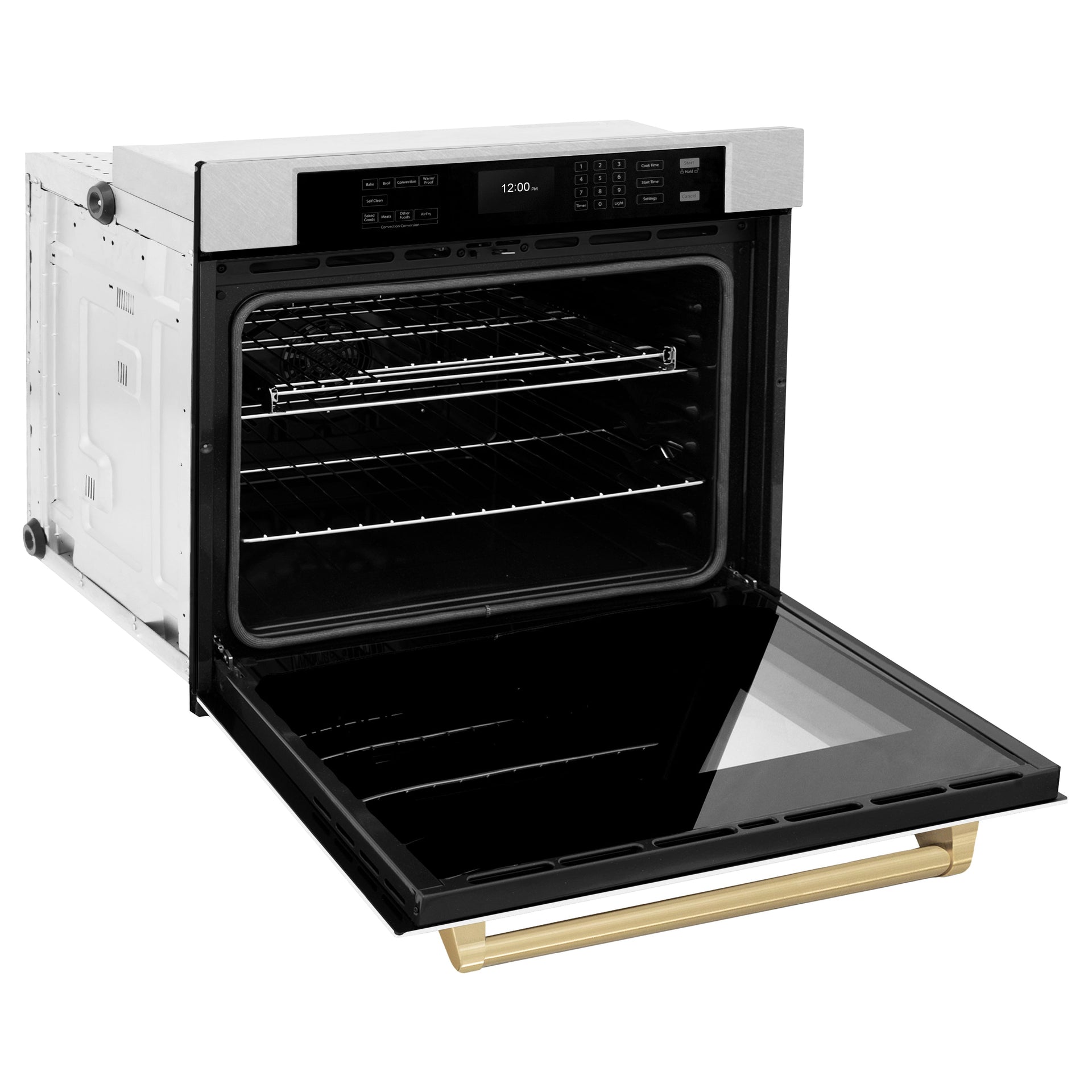 zline-30-autograph-professional-true-convection-single-wall-oven-with-air-fry-and-self-clean-in-satin-stainless-steel-with-white-matte-door-and-champagne-bronze-handle-wassz-wm-30-cb