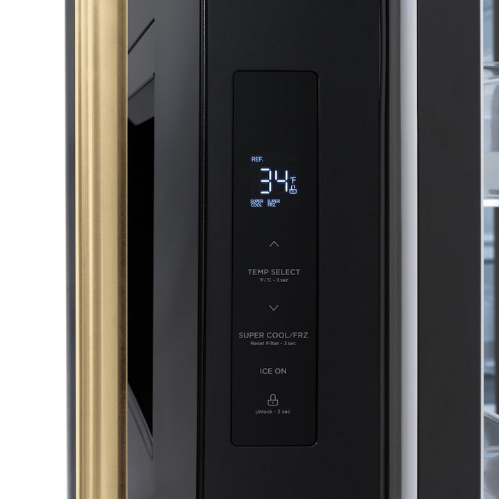 zline-36-french-door-refrigerator-28-9-cu-ft-standard-depth-water-dispenser-dual-ice-maker-black-champagne-bronze-handles-rsmz-w-36-bs-cb